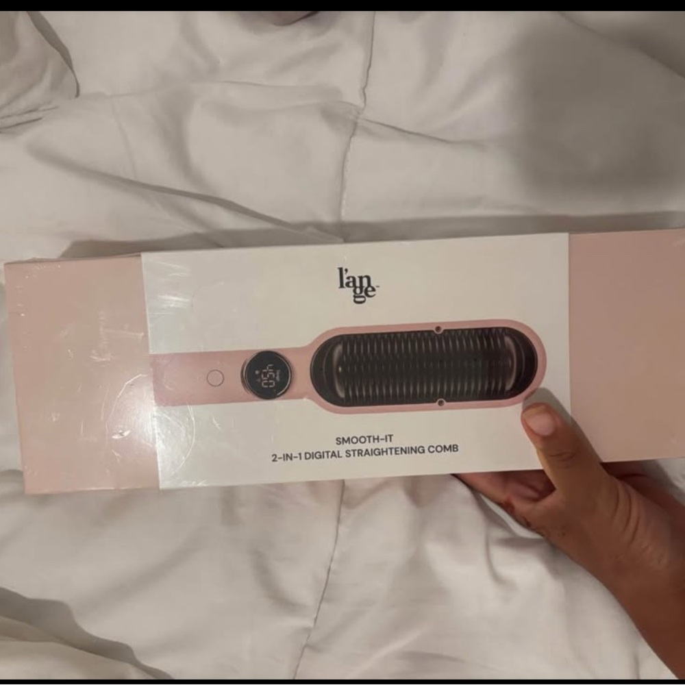 Lange Pink 2-in-1 Digital Straightening Comb